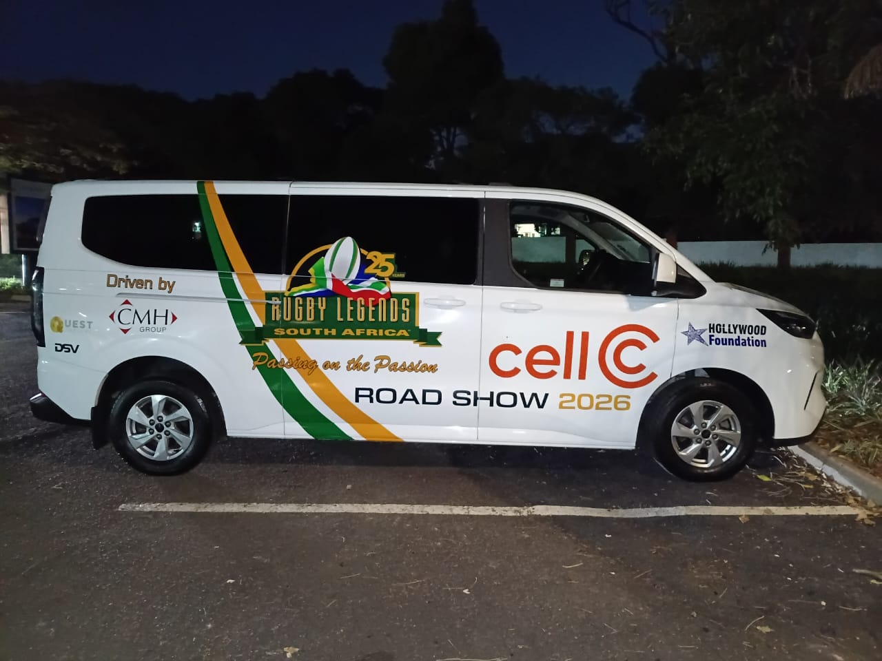 Rugby Legends Tourneo decal branding